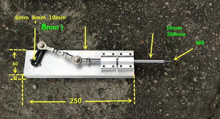 Telescopic Linear Actuator Kit Remote Control Metal Gear Reduction Motor 555 DC Motor Reciprocating Linear Motor