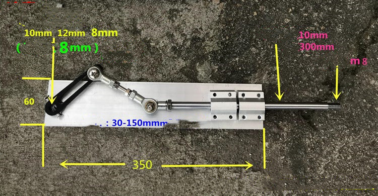 Telescopic Linear Actuator Kit Remote Control Metal Gear Reduction Motor 555 DC Motor Reciprocating Linear Motor