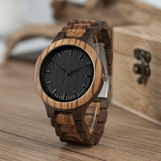 Inter-Wood Quartz Watch Men's Wood Watch